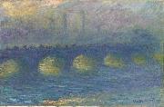 Claude Monet Waterloo Bridge painting